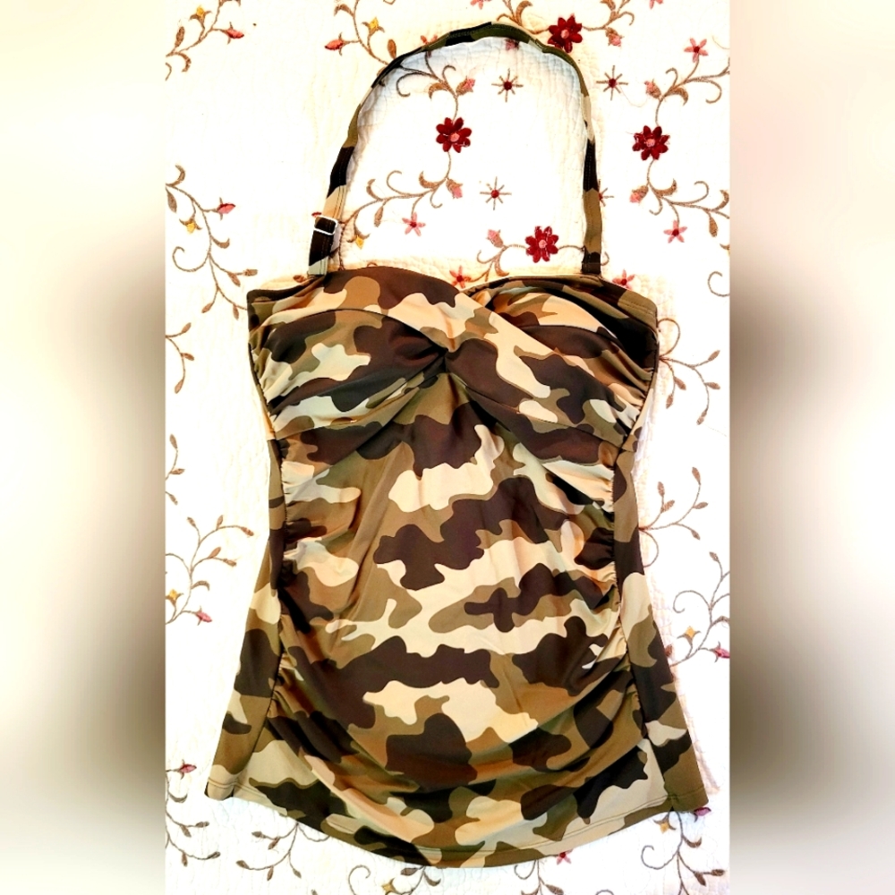Camouflage Halter Tankini